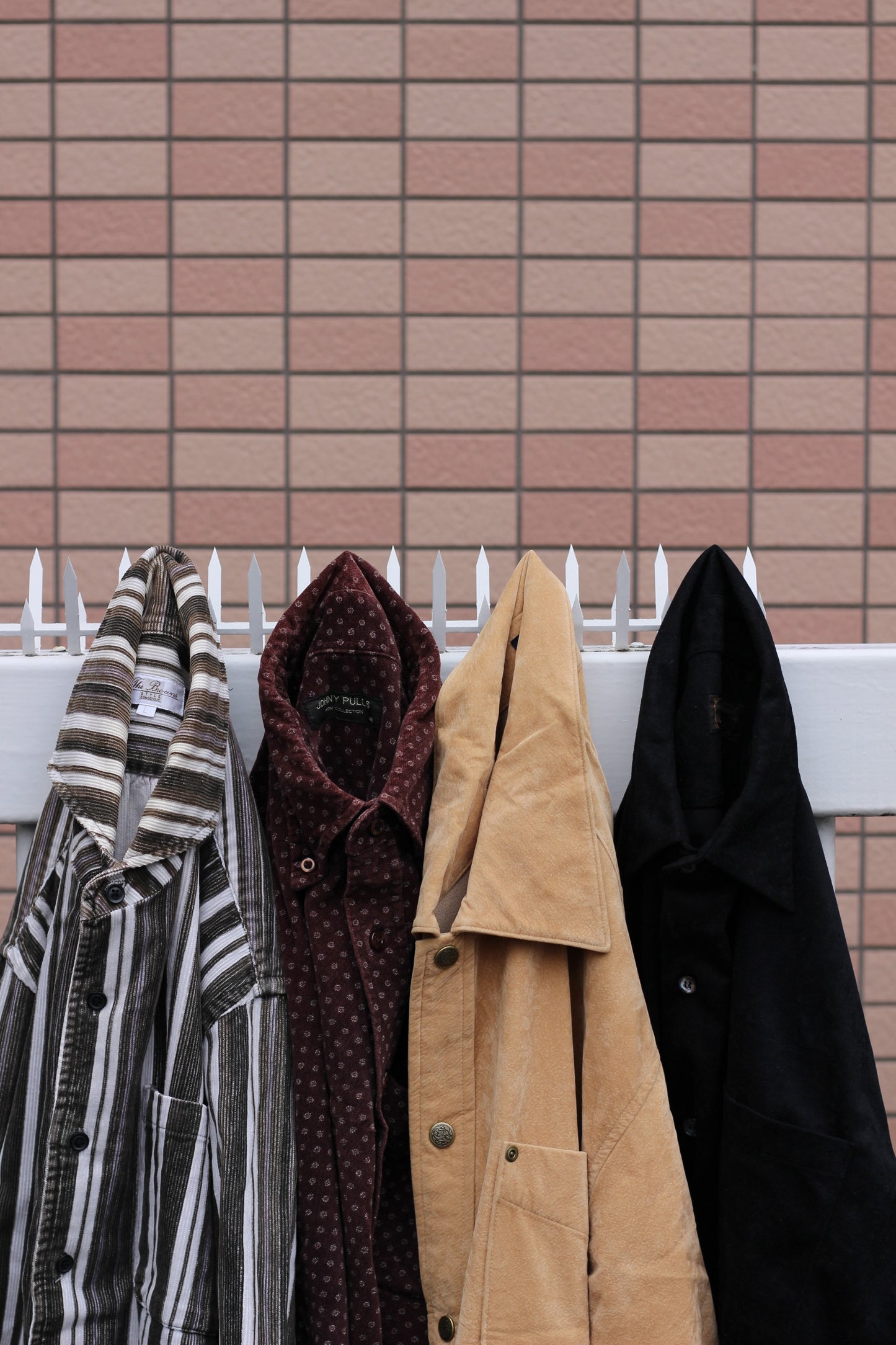 Select corduroy & suède shirt x4点