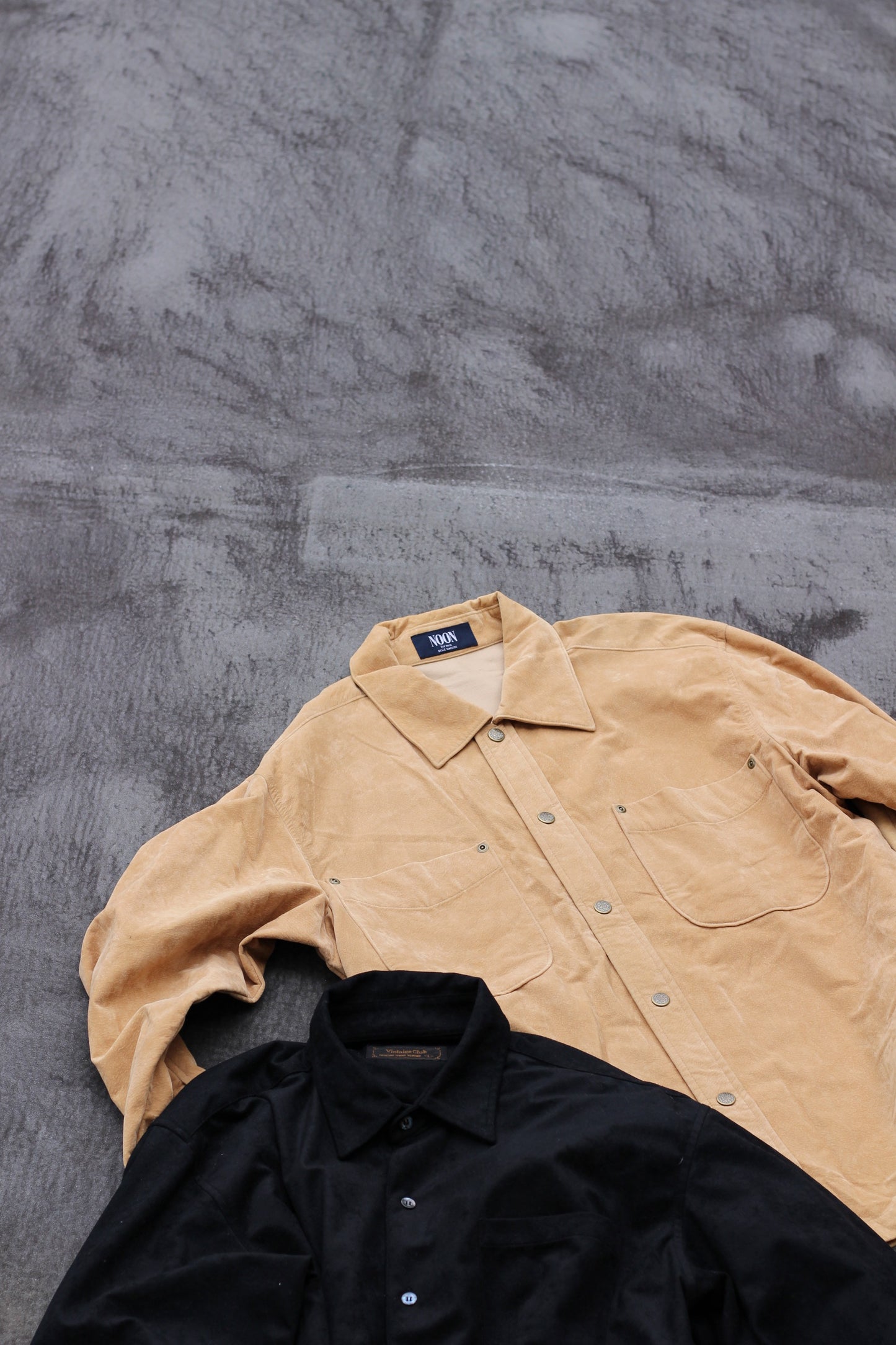 Select corduroy & suède shirt x4点