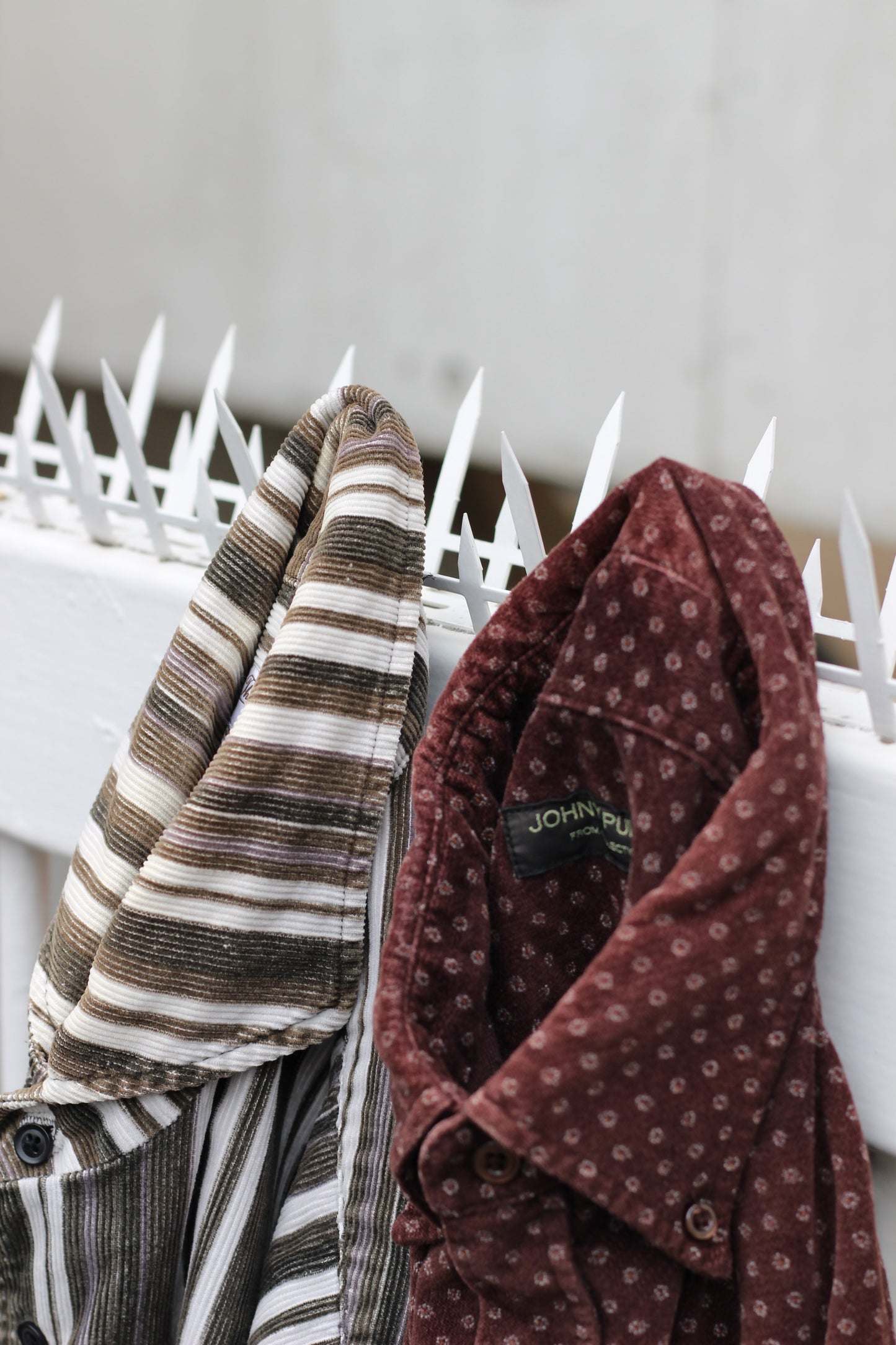 Select corduroy & suède shirt x4点