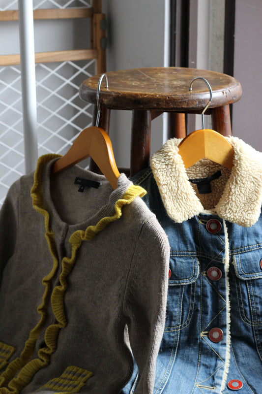 Y2K Style Marc Jacobs Knit & Denim Jacket x2点