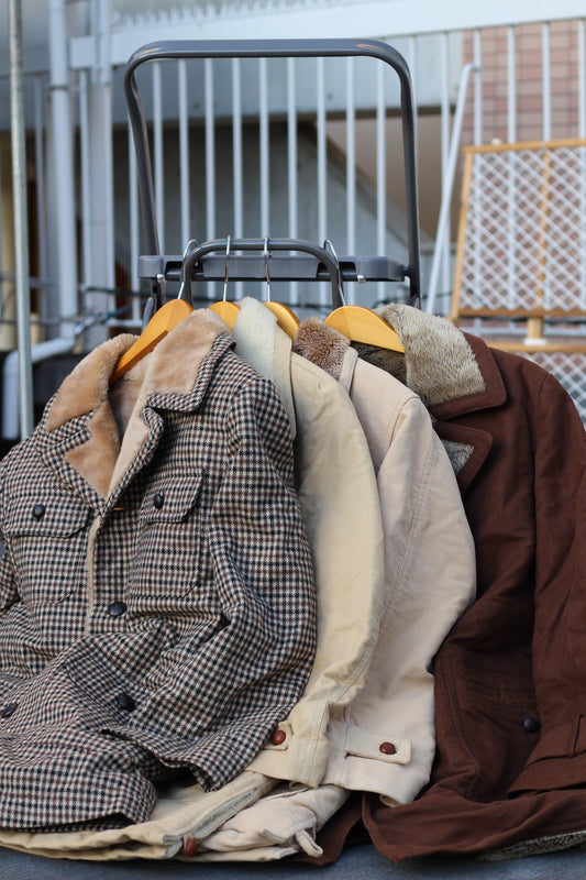 Men's Vintage Boa Lunch Coat x4点