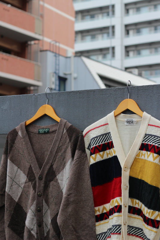 Men's Vintage Design Cardigan x2点