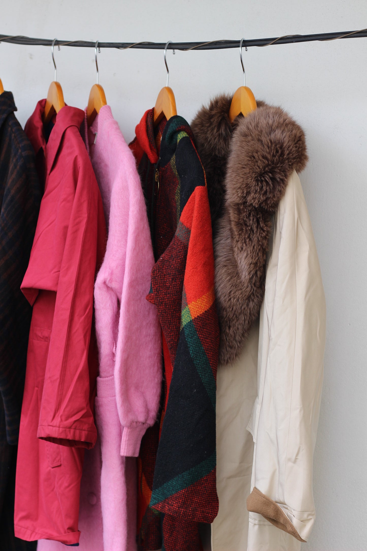 Vintage ladies import design coat x5点