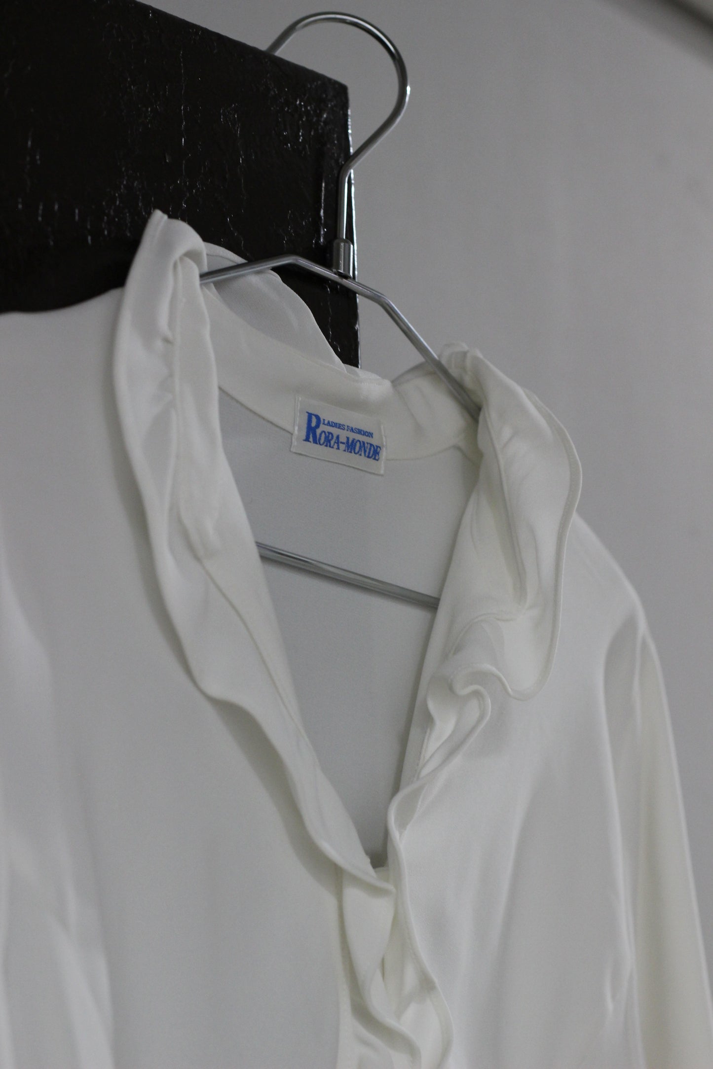 Vintage White Ruffle Long Sleeve Blouse x6点