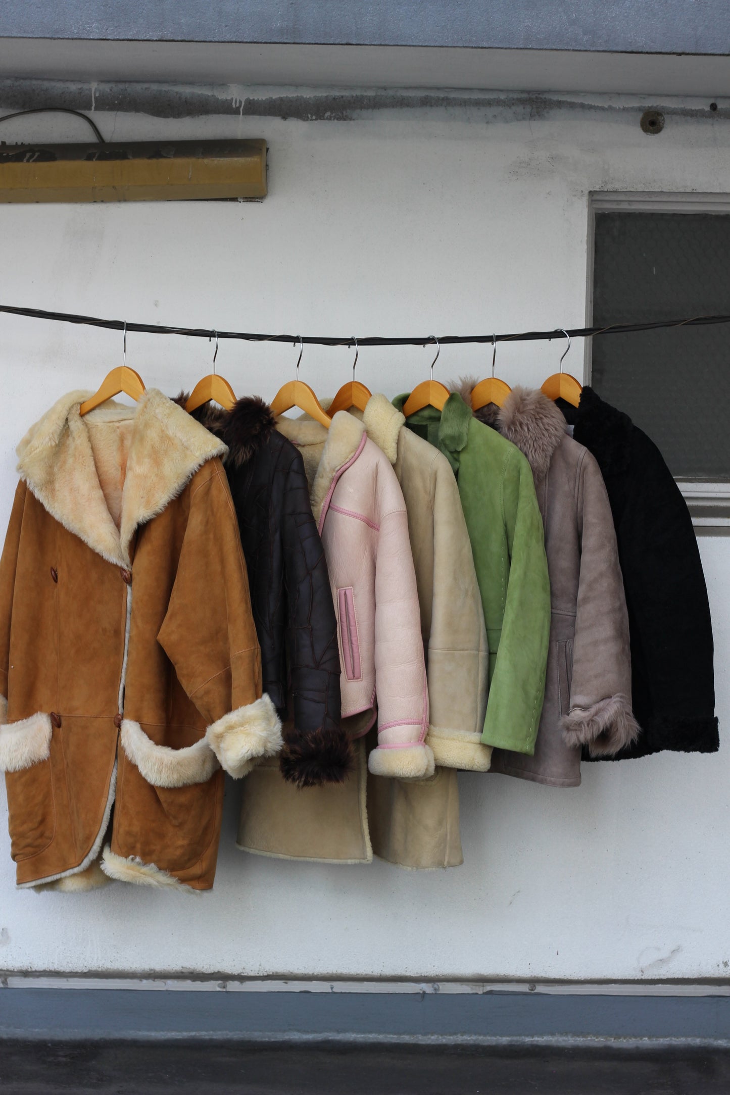 Ladies High quality mouton jacket & coat x7点