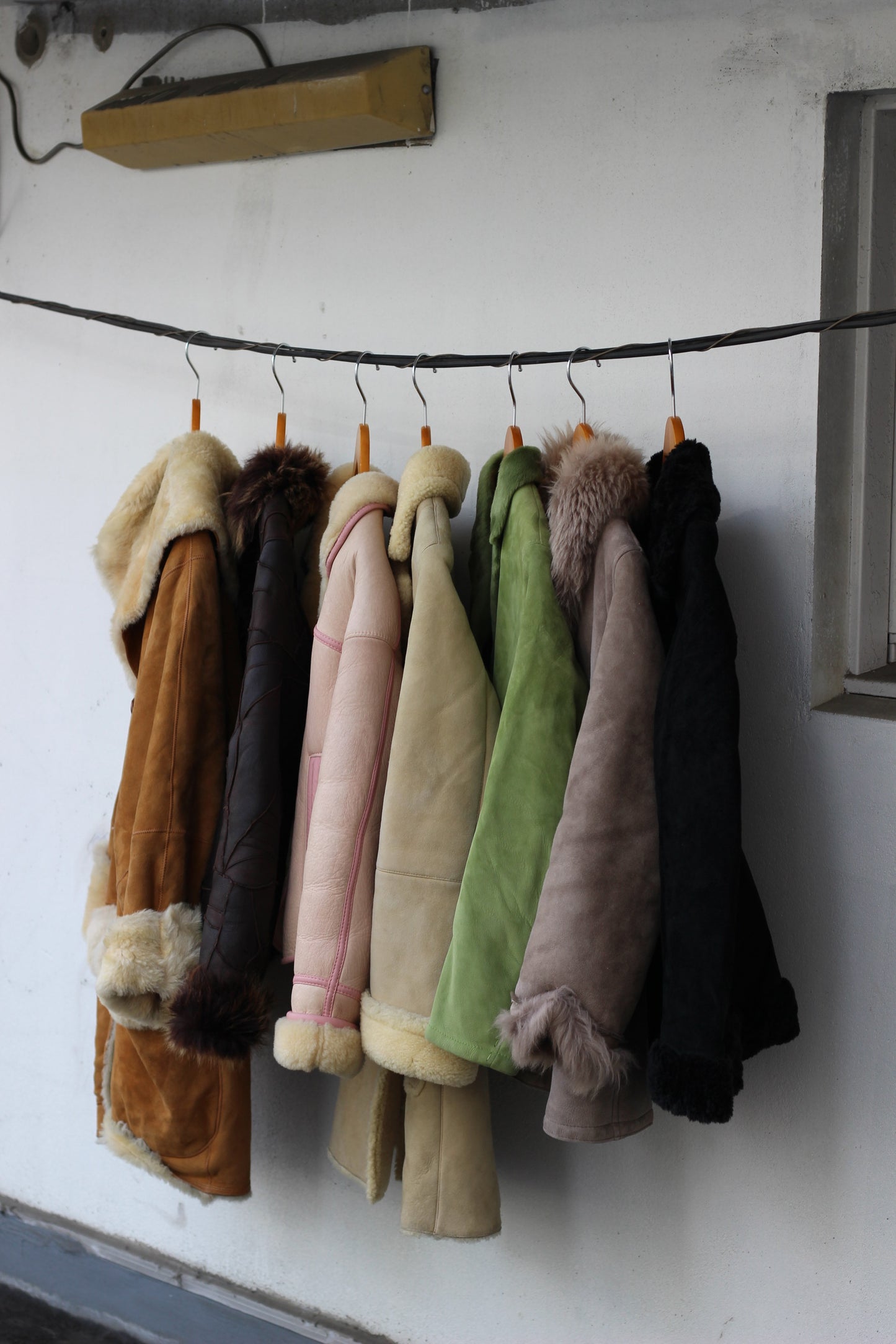 Ladies High quality mouton jacket & coat x7点