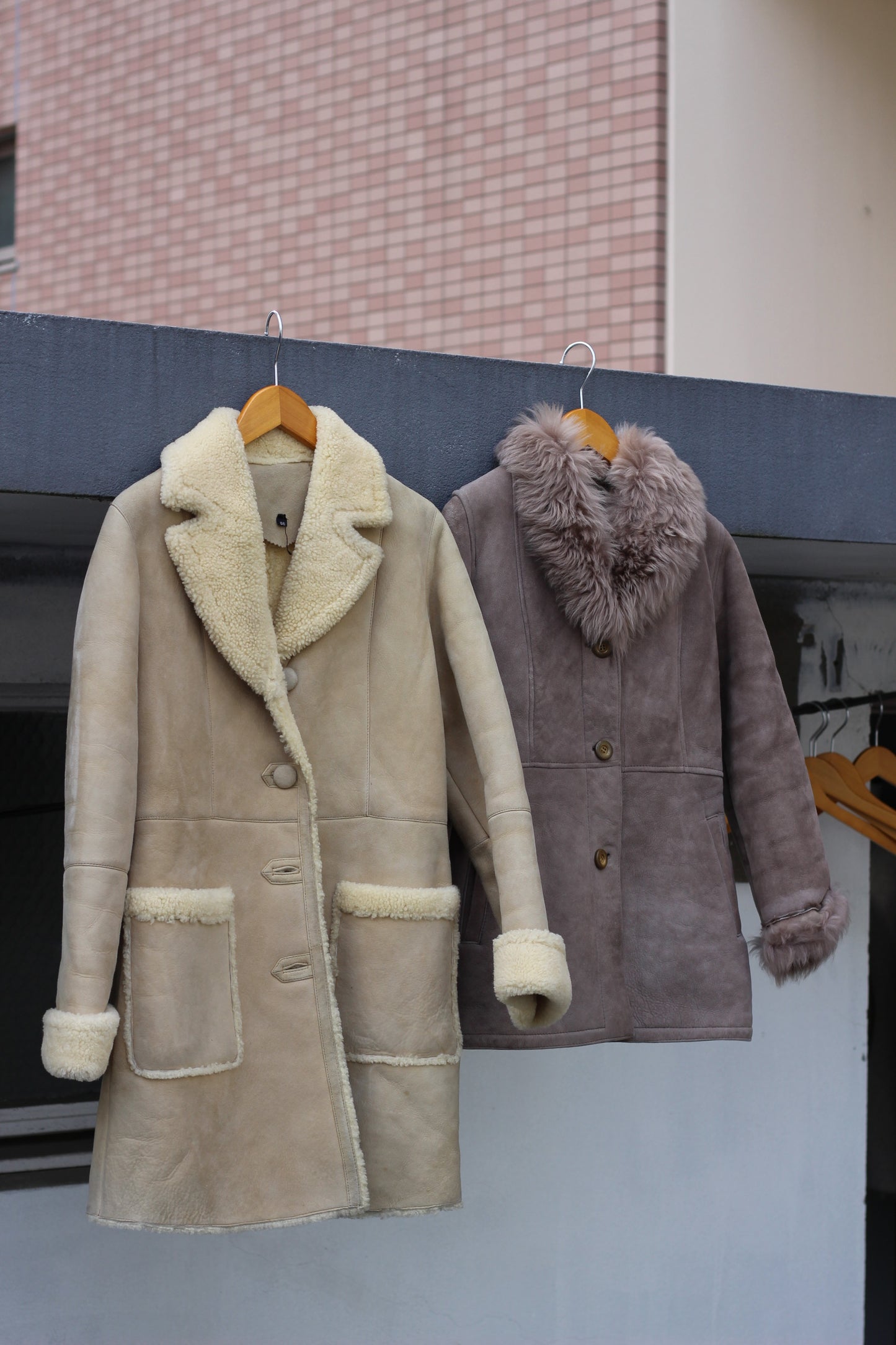 Ladies High quality mouton jacket & coat x7点