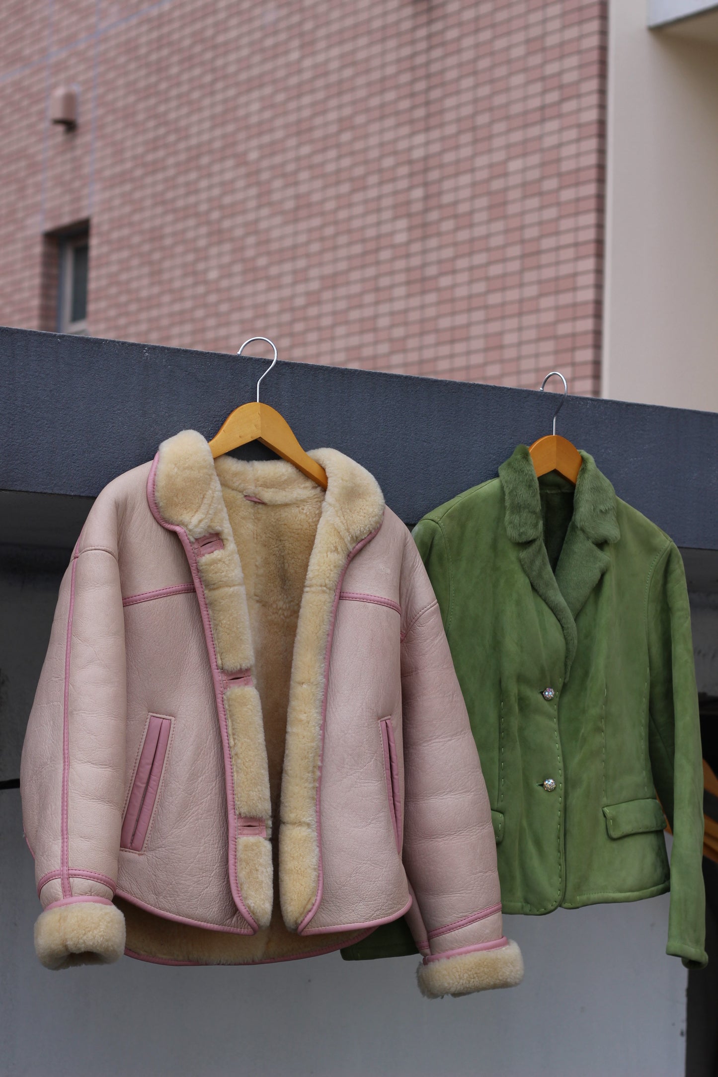 Ladies High quality mouton jacket & coat x7点