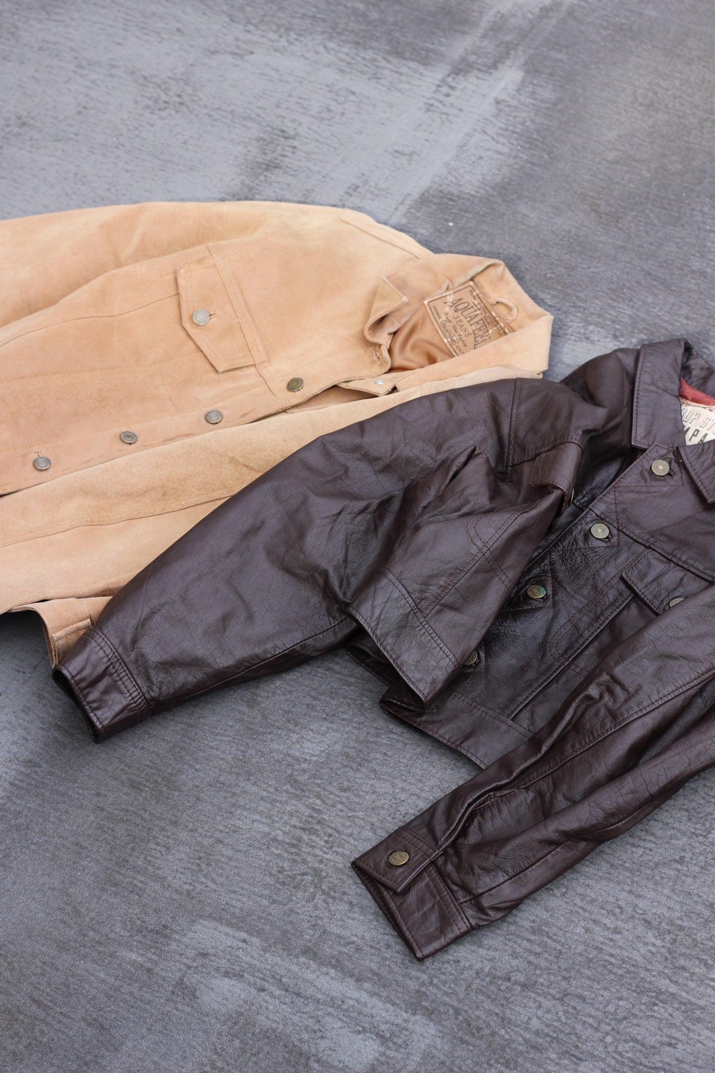 Ladies color leather jacket x14点