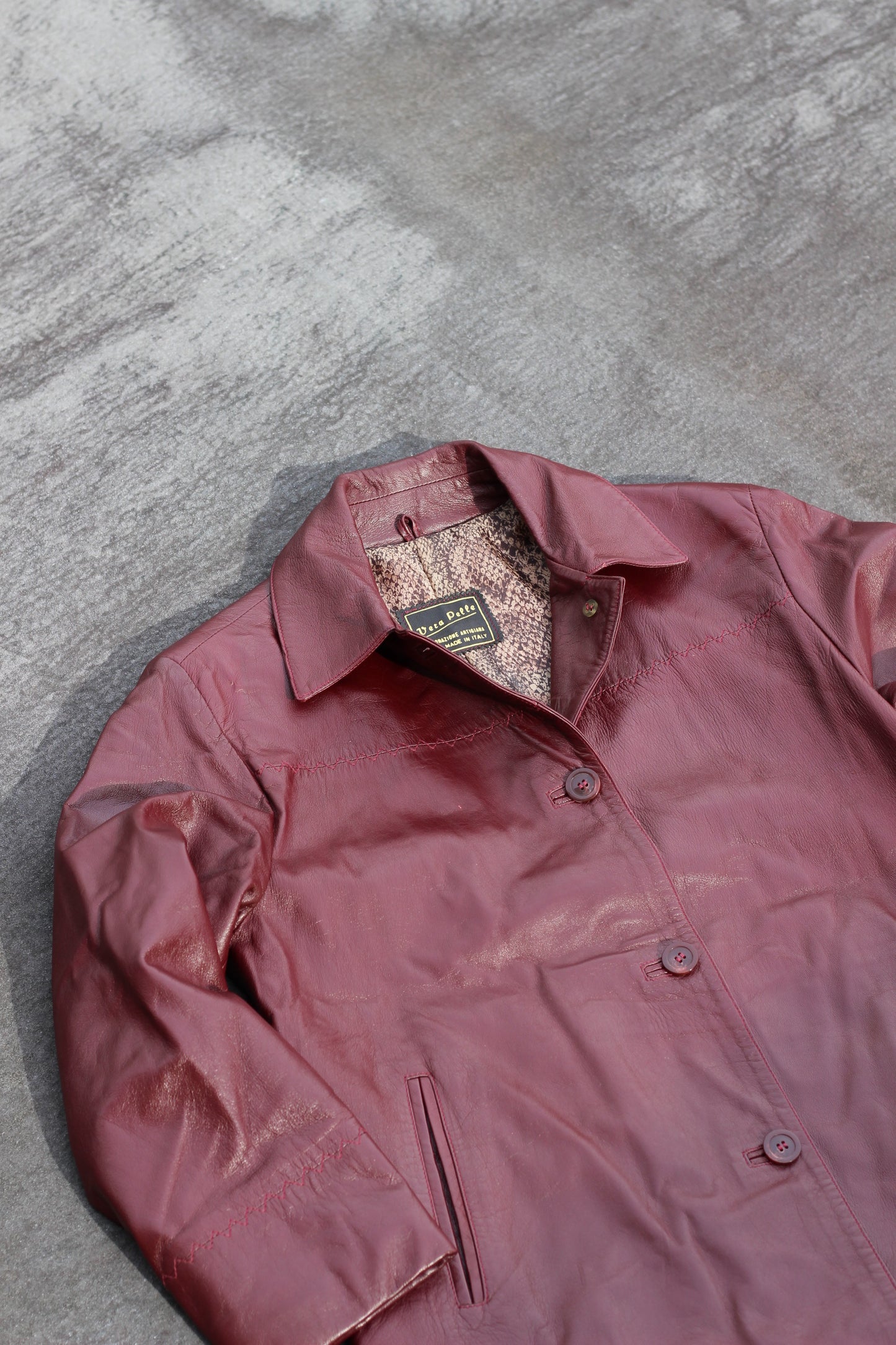 Ladies color leather jacket x14点