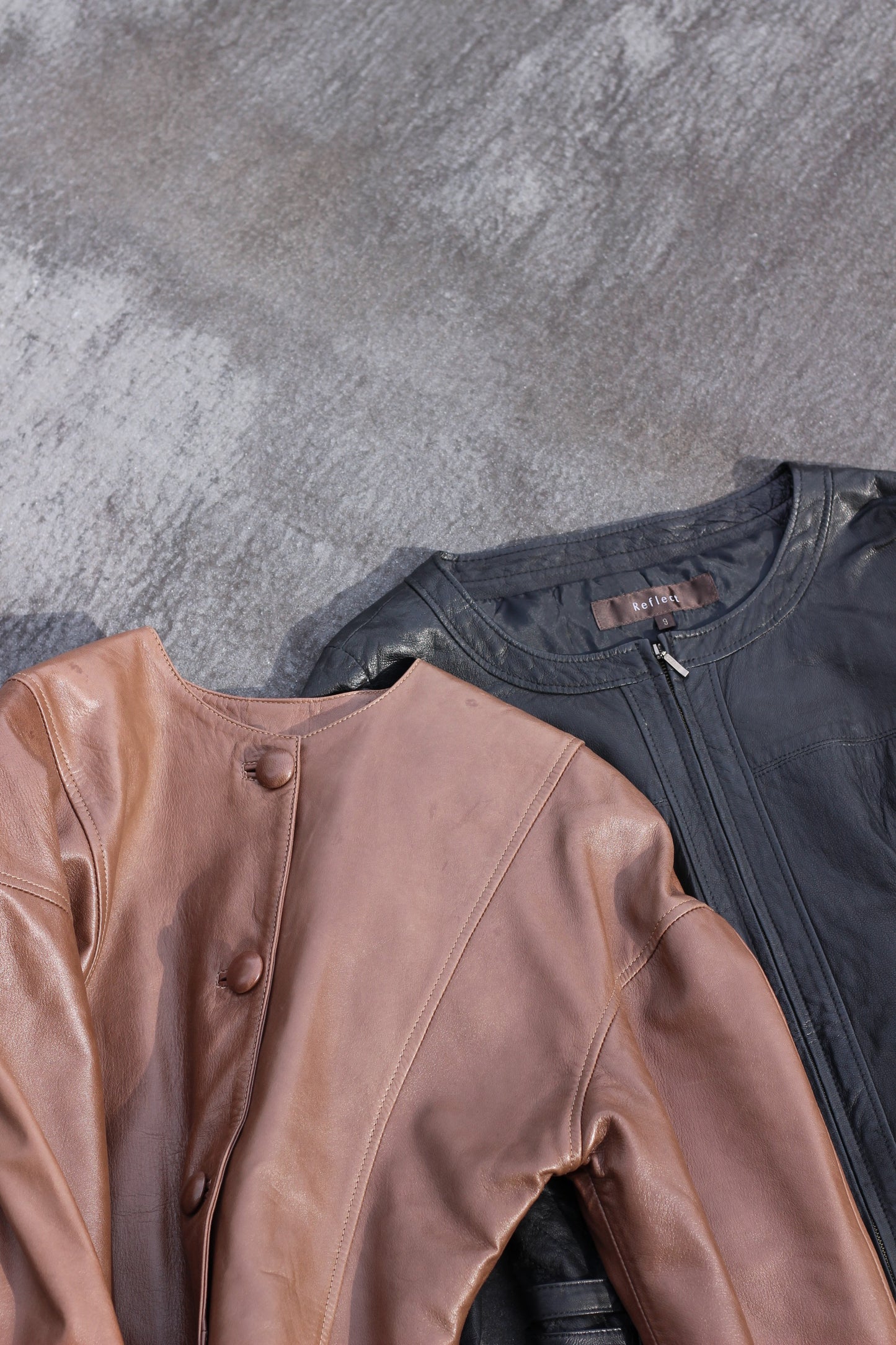 Ladies color leather jacket x14点