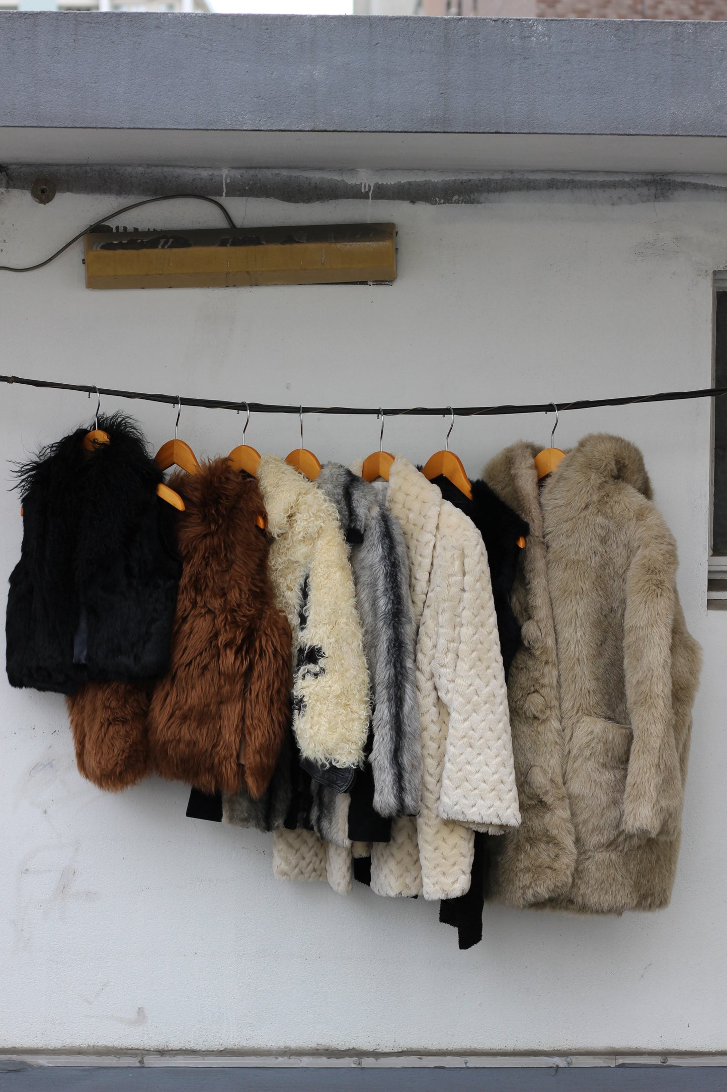 Ladies far jacket & coat x7点