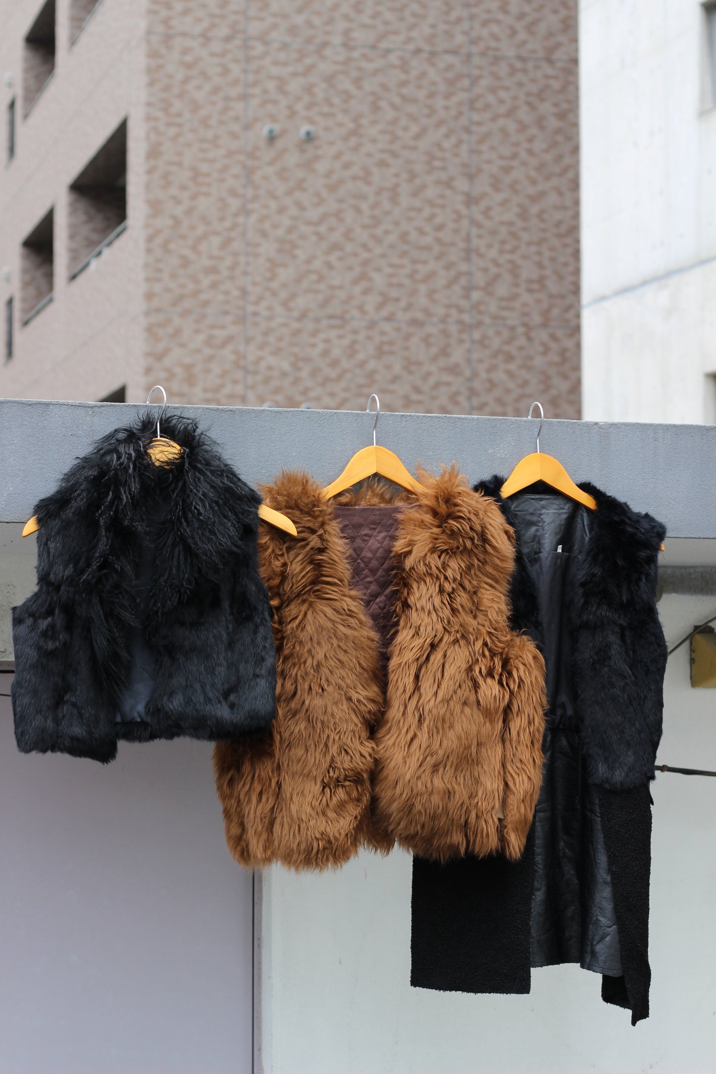 Ladies far jacket & coat x7点