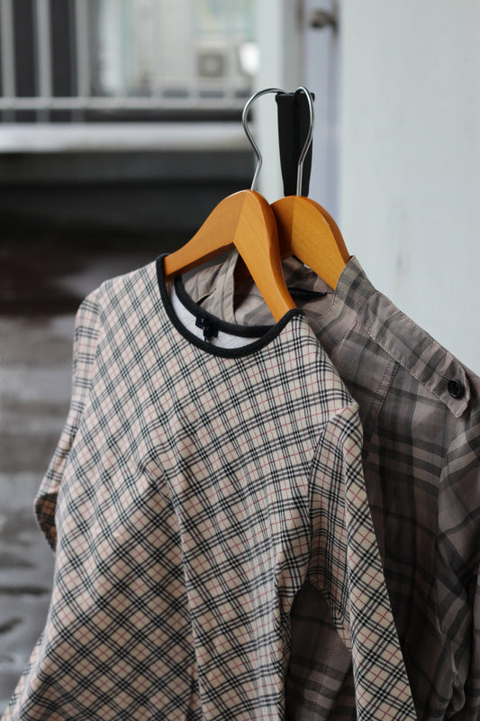 Burberry Women's Check Long Sleeve T-Shirt & Shirt set x2点