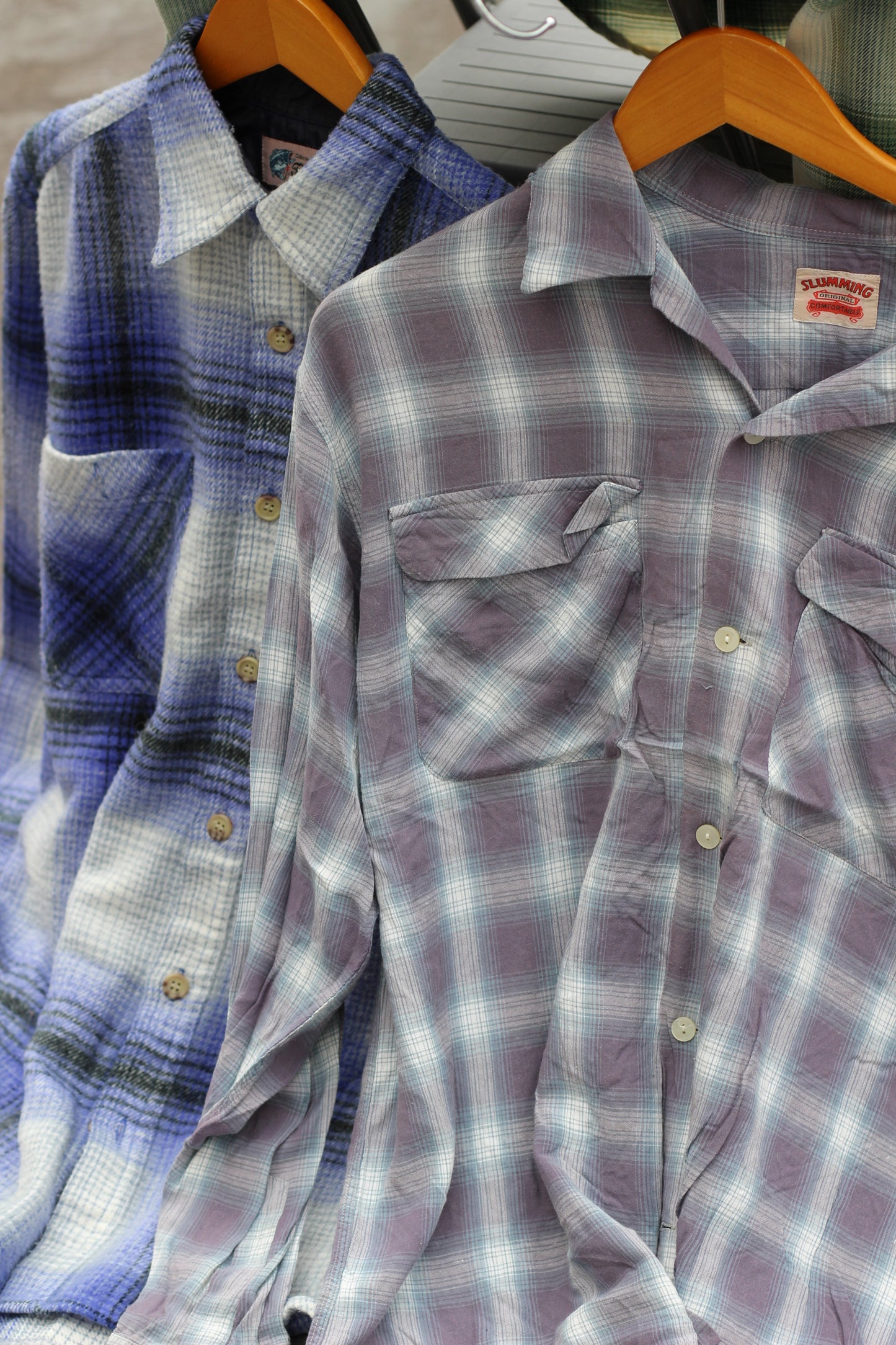 Men's Ombre Check Shirt x3点