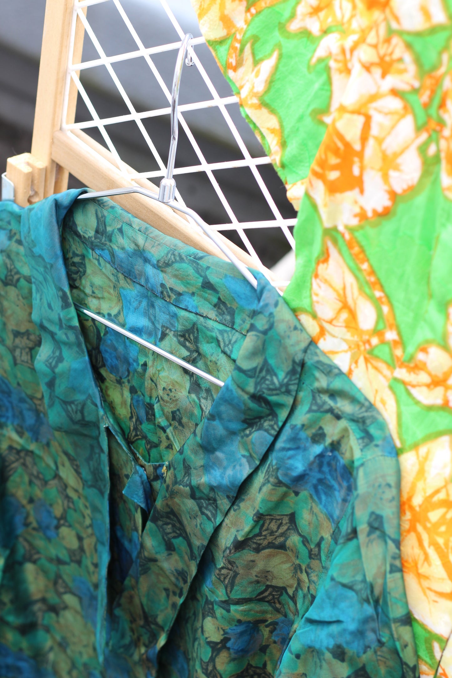Vintage Flower Design Short Sleeve Blouse x10点