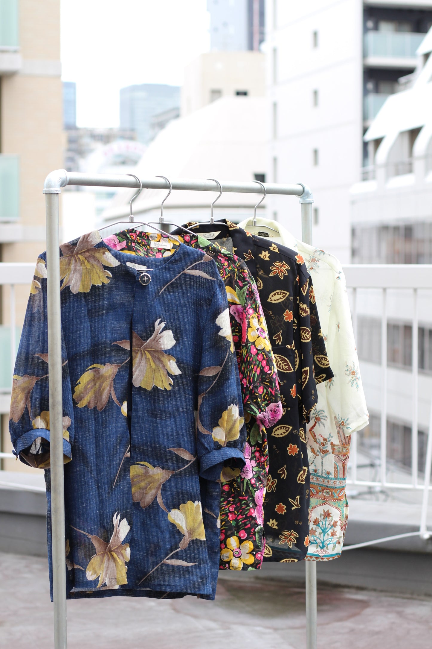 Vintage Flower Design Short Sleeve Blouse x10点