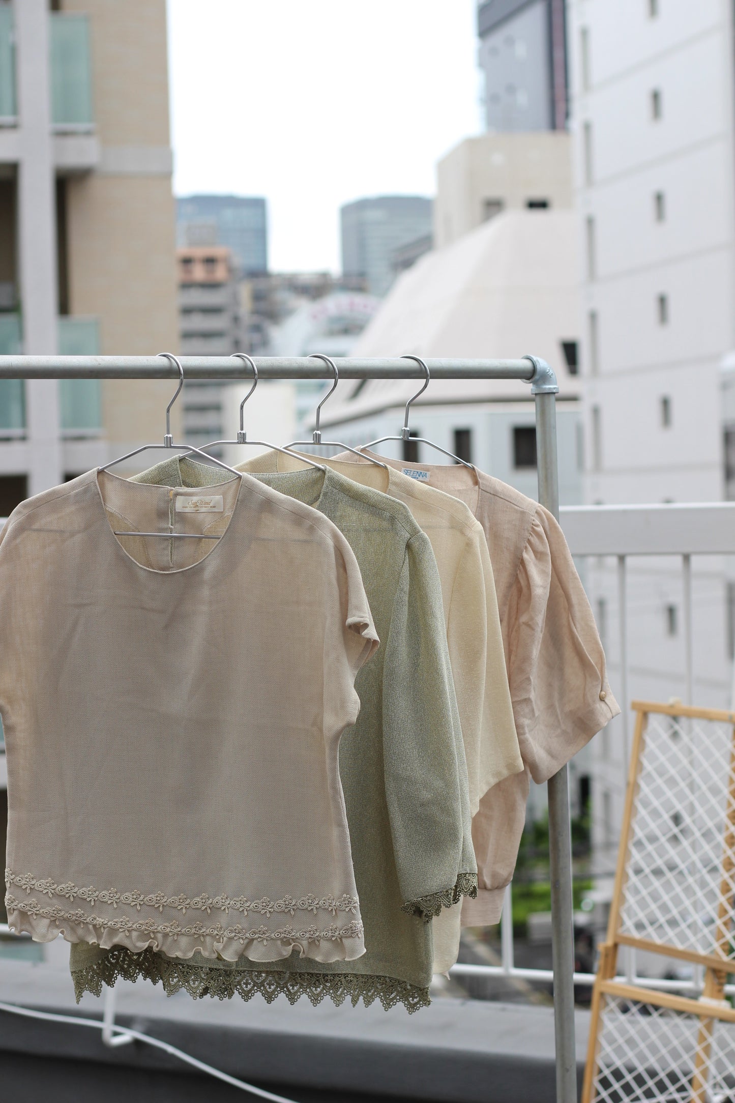 Vintage Simple Color Short Sleeve Blouse x10点