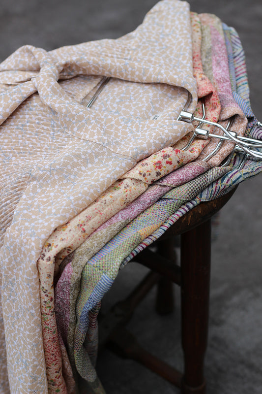 Vintage Design Pattern Short Sleeve Blouse x10点