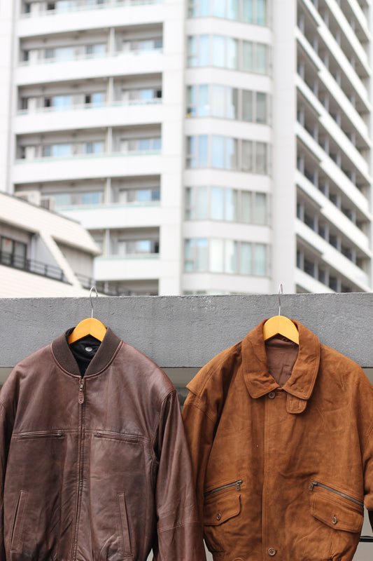 Men's Vintage Made In Italy Leather Jacket x2点