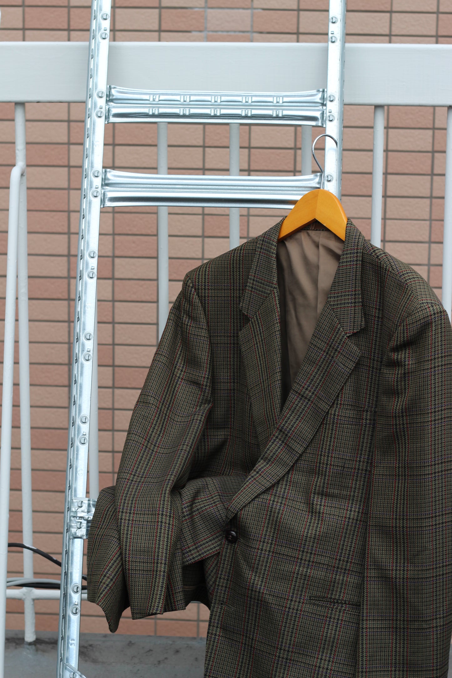 Men's Tweed Wool Check Tailored Jacket x2点