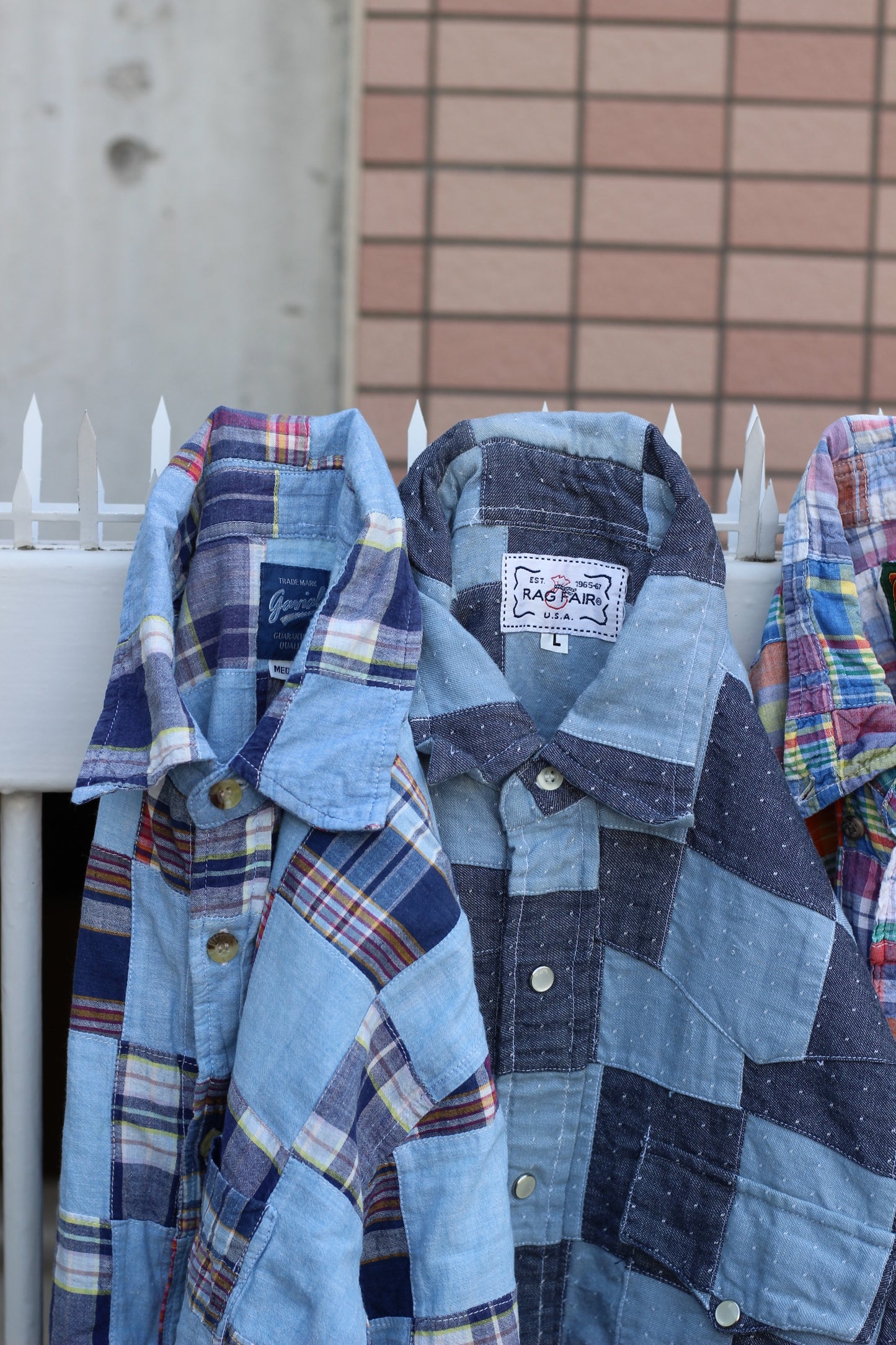 Men's Checked Short Sleeve Shirt x4点