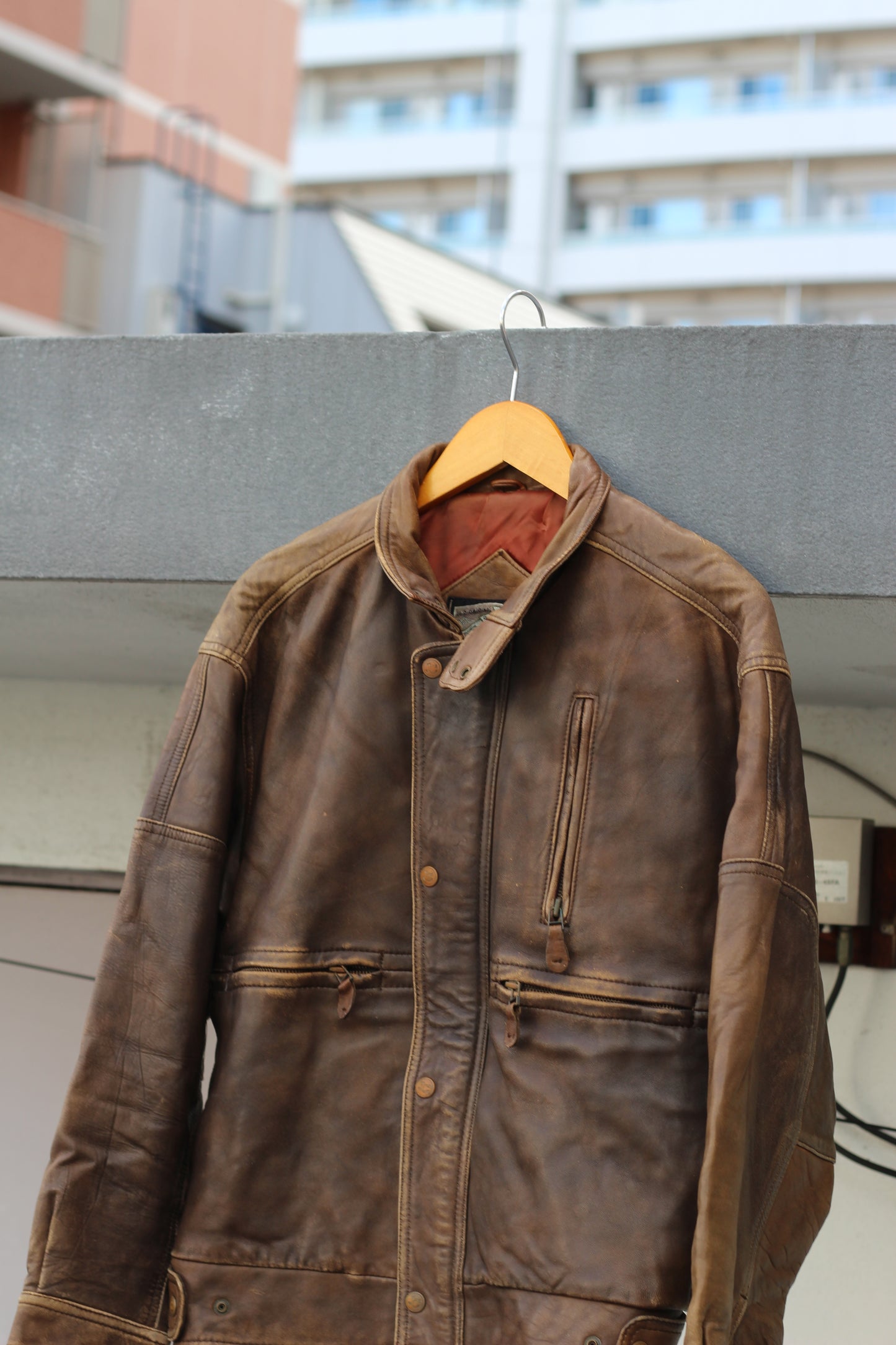 Men's Short Leather Jacket x2点