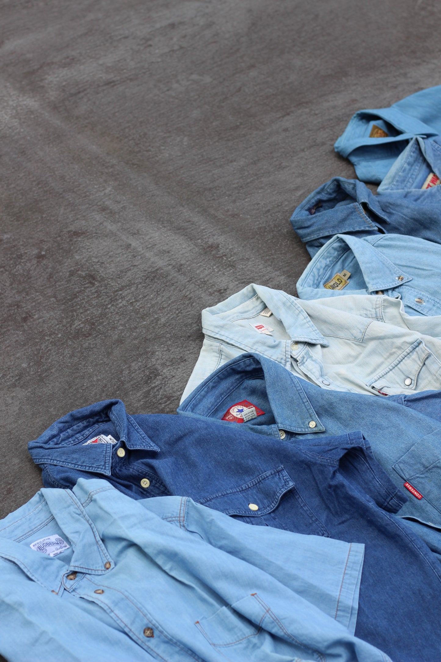 Men's Denim Short Sleeve Shirt x8点