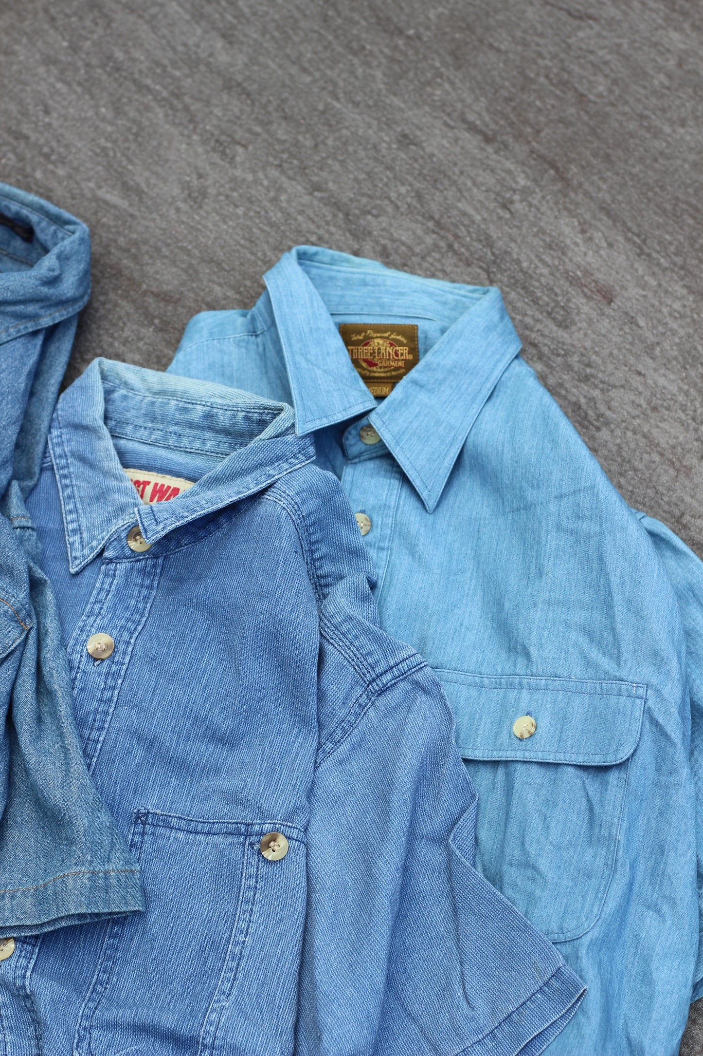 Men's Denim Short Sleeve Shirt x8点