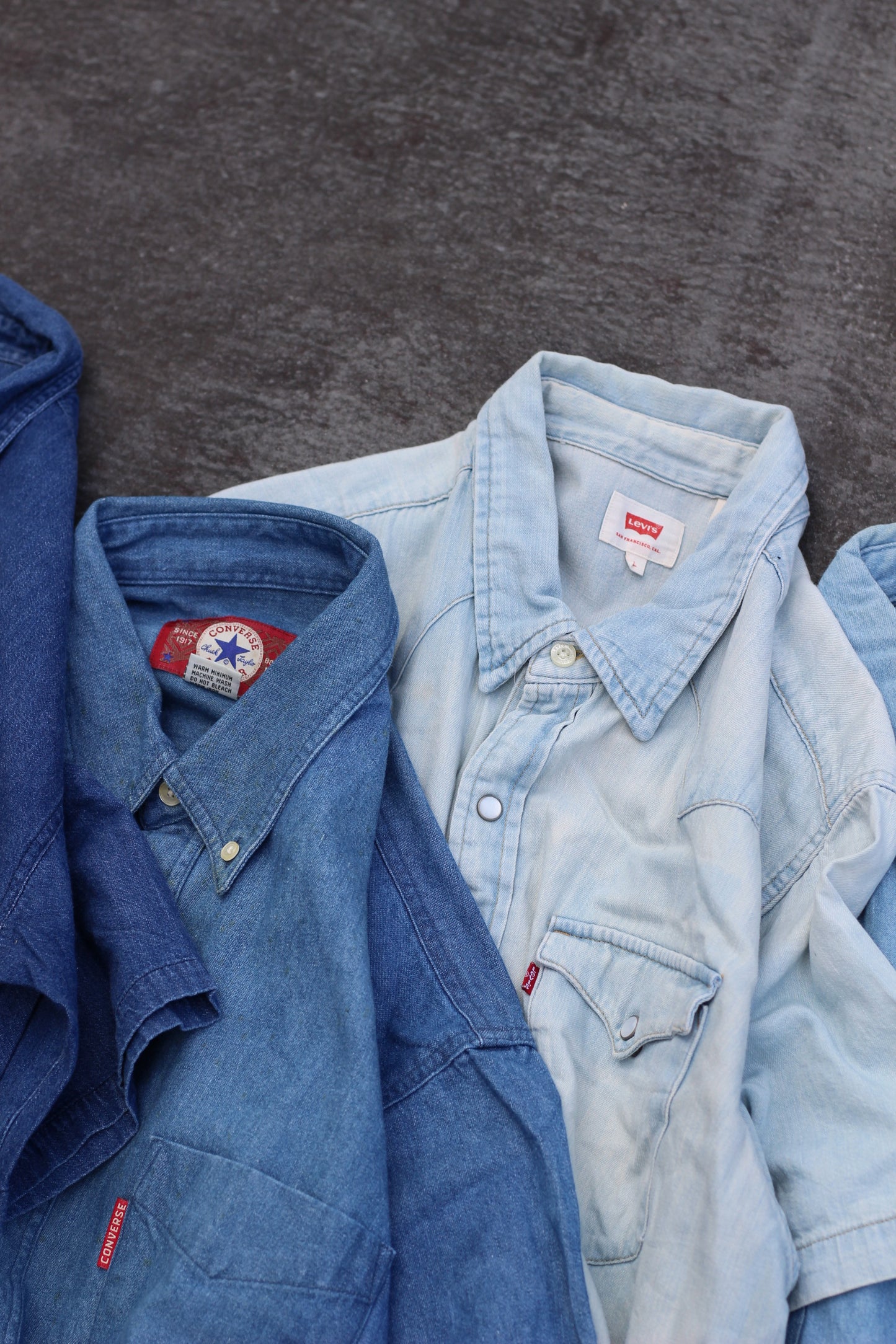 Men's Denim Short Sleeve Shirt x8点