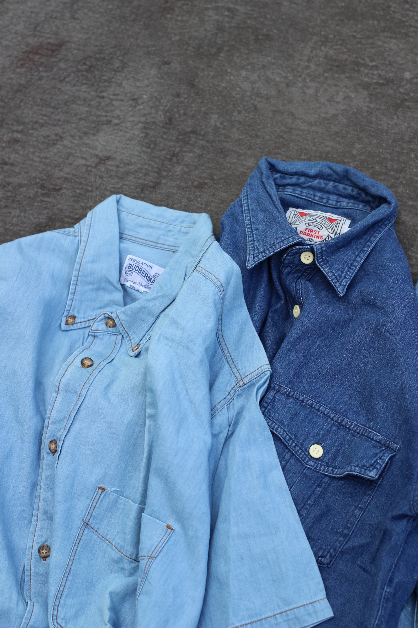 Men's Denim Short Sleeve Shirt x8点