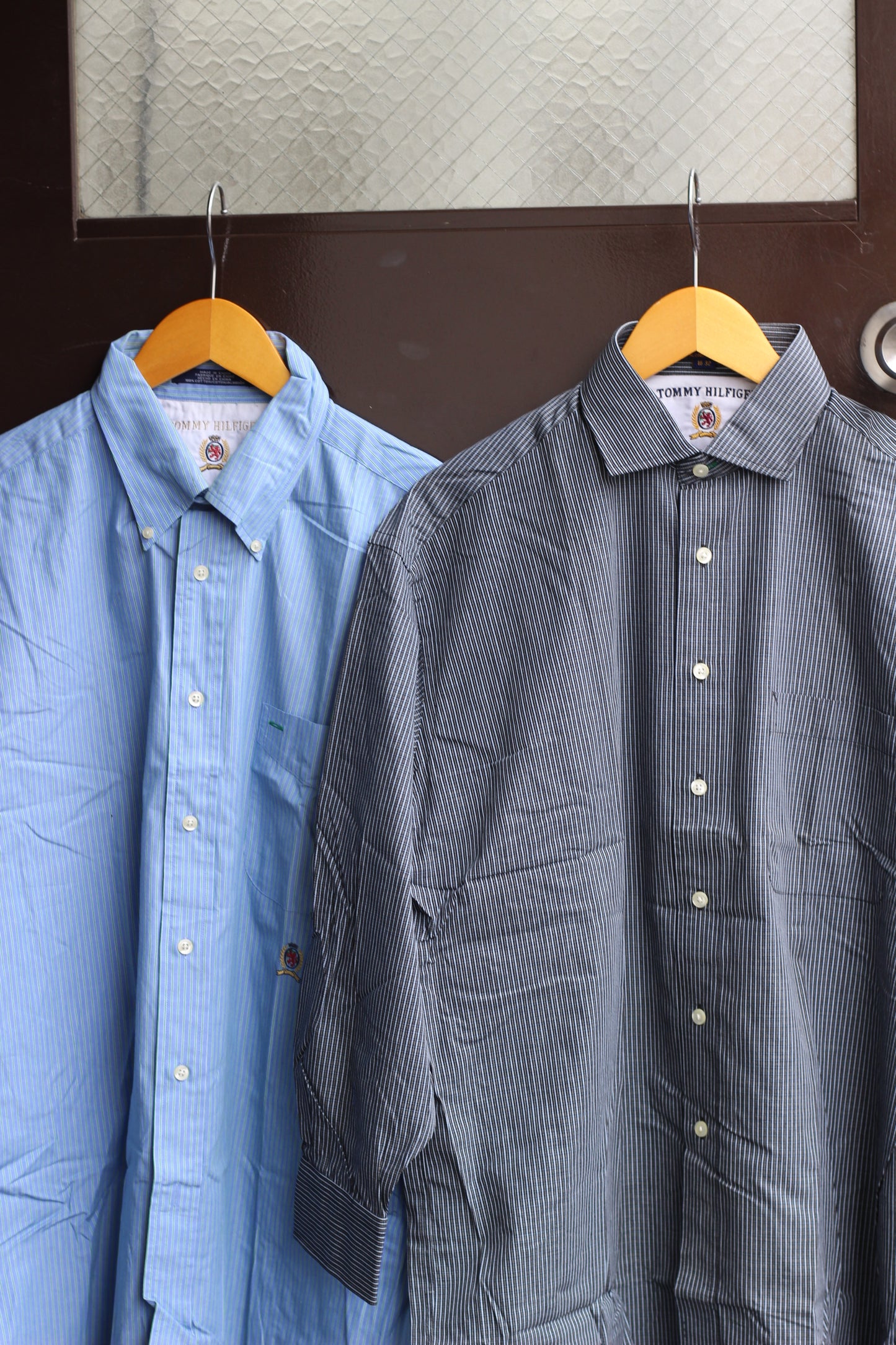 80's 90's Tommy Hilfiger Strip Long-Sleeve Shirt x4点