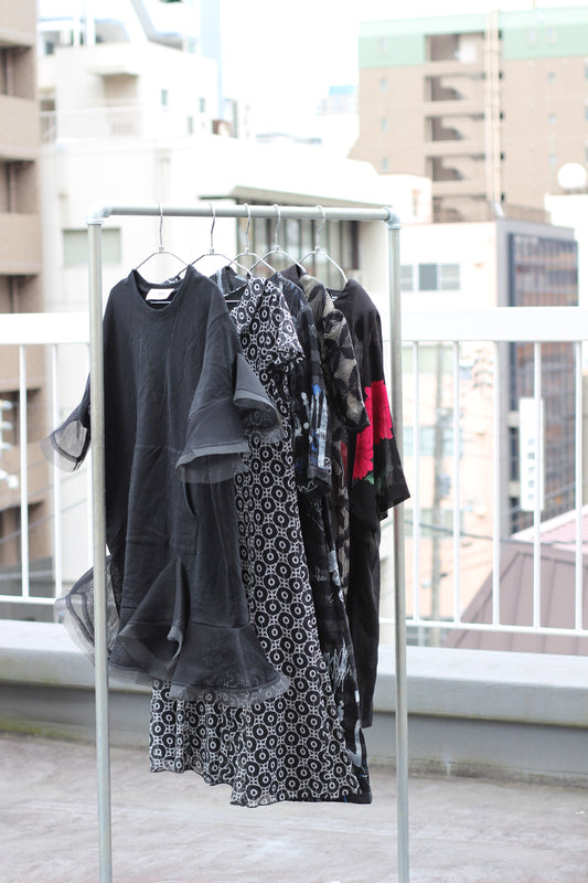 Vintage Black Design Short Sleeve One-Piece x10点