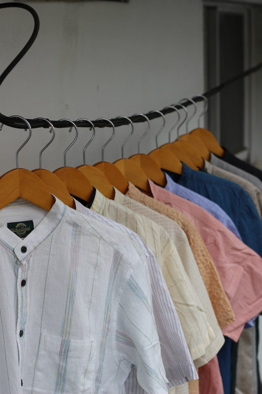 Men's Stand Collar Short Sleeve Shirt x12点