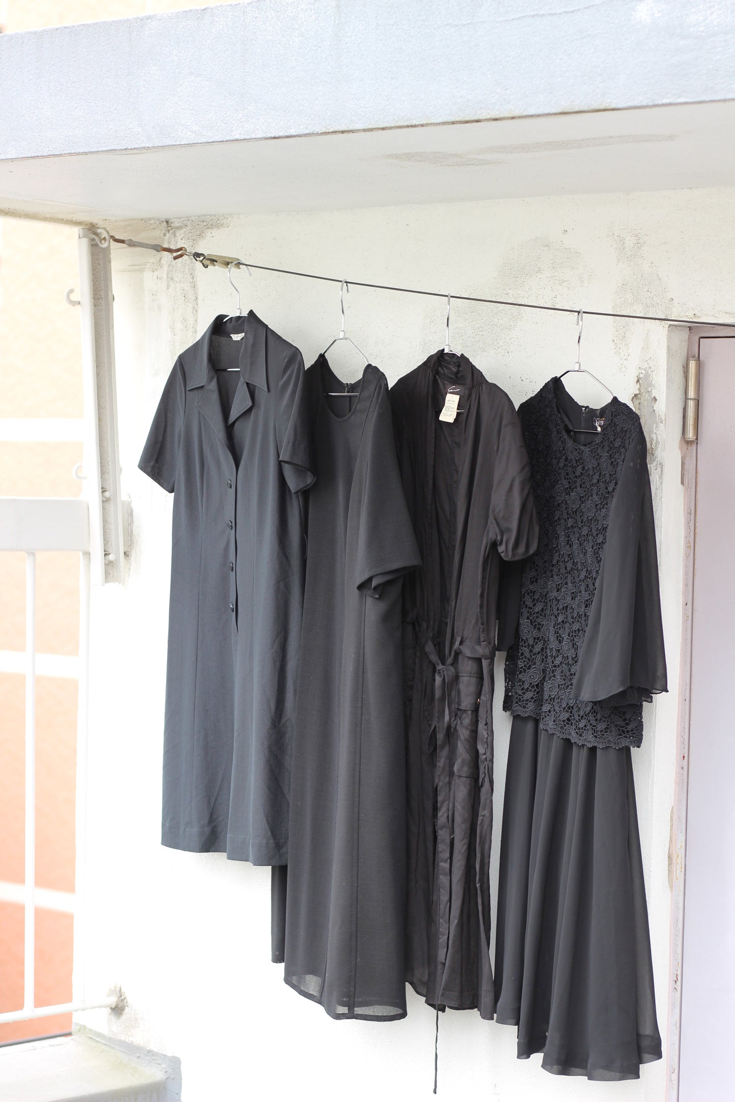Vintage Black Design Short Sleeve One-Piece x10点
