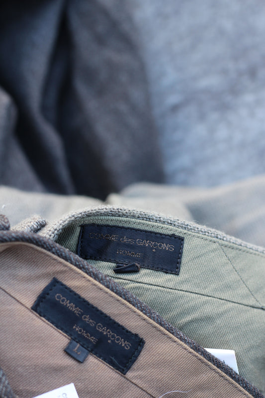 90's Comme Des Garçons Homme Linen & Wool Slacks x2点