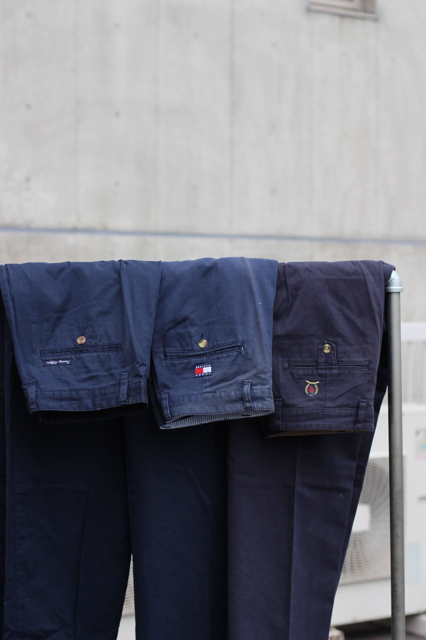 90's Tommy Hilfiger Navy wide Bottoms x4点