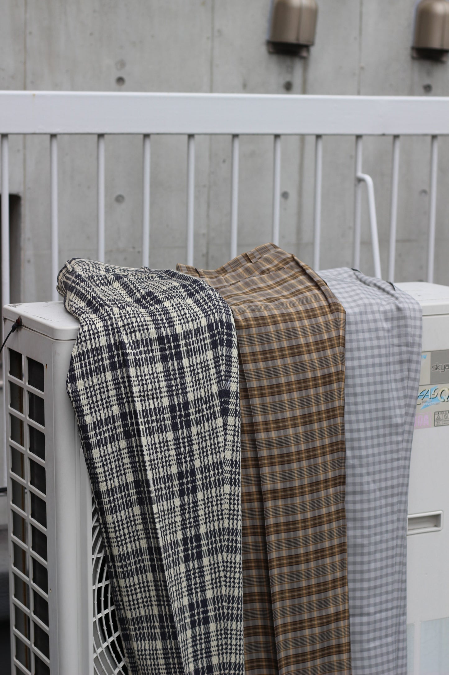 Men's High-Grade Check Slacks x5点