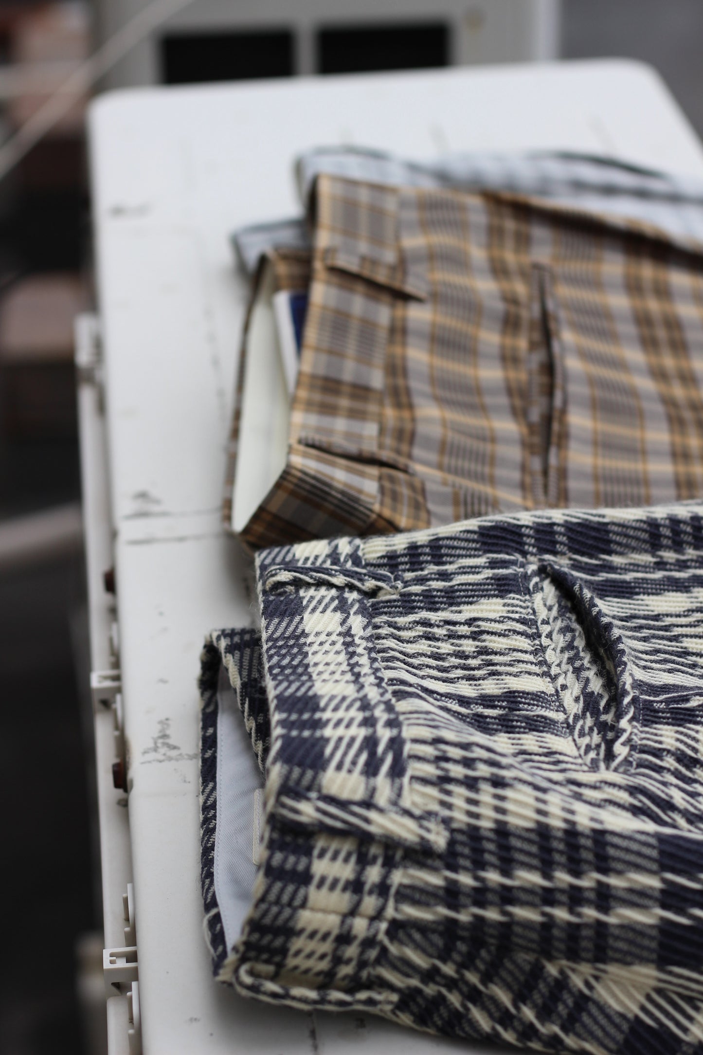 Men's High-Grade Check Slacks x5点
