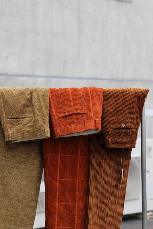 Men's Wide Design Corduroy Bottoms x4点