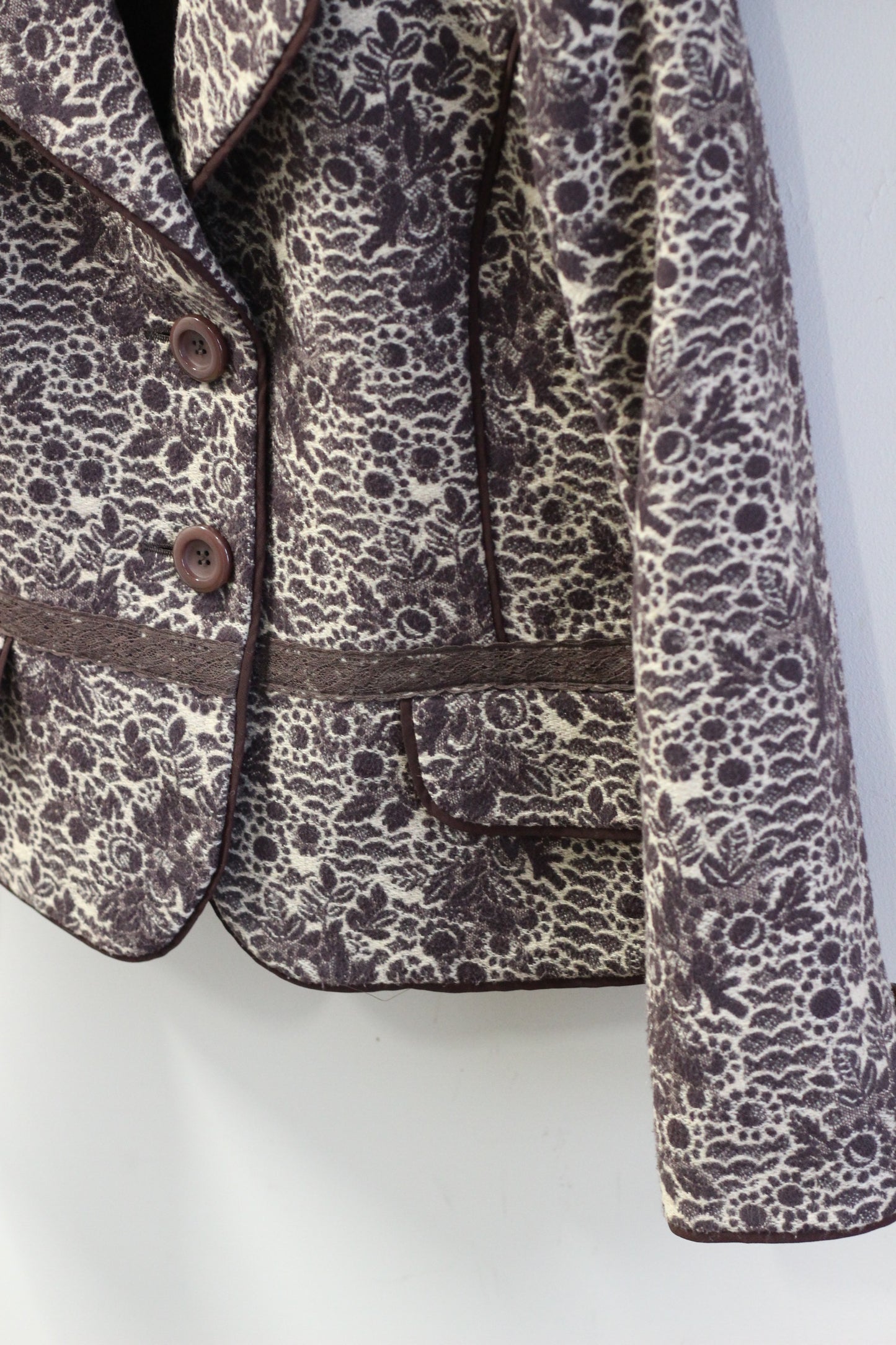 Vintage Design Jacquard Jacket x2点