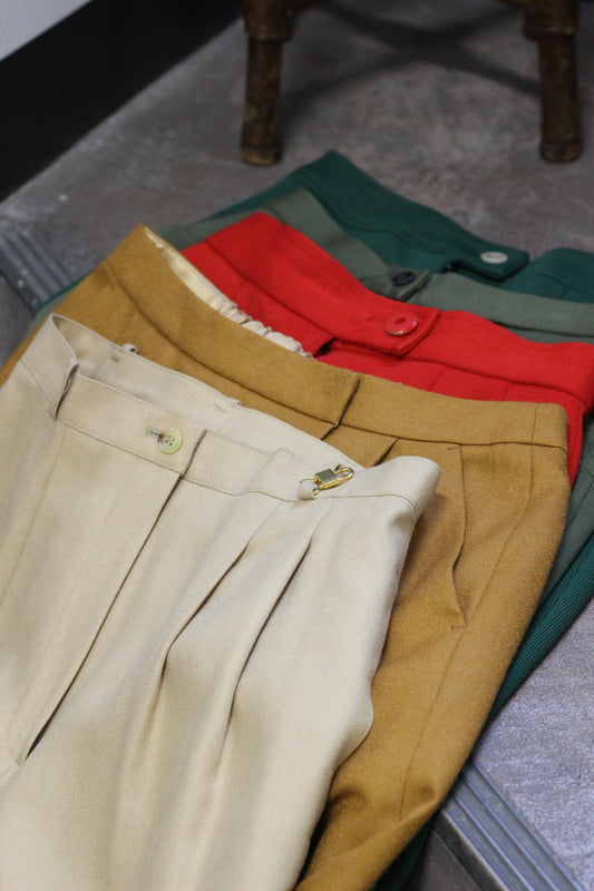 Vintage ladies Color Pants x6点