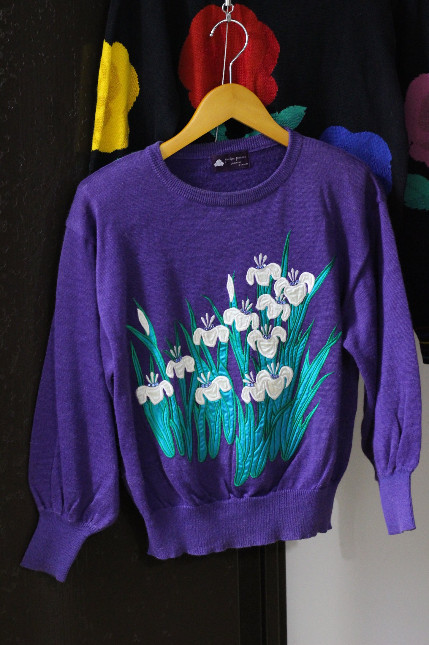 Vintage Flower Design Knit x3点