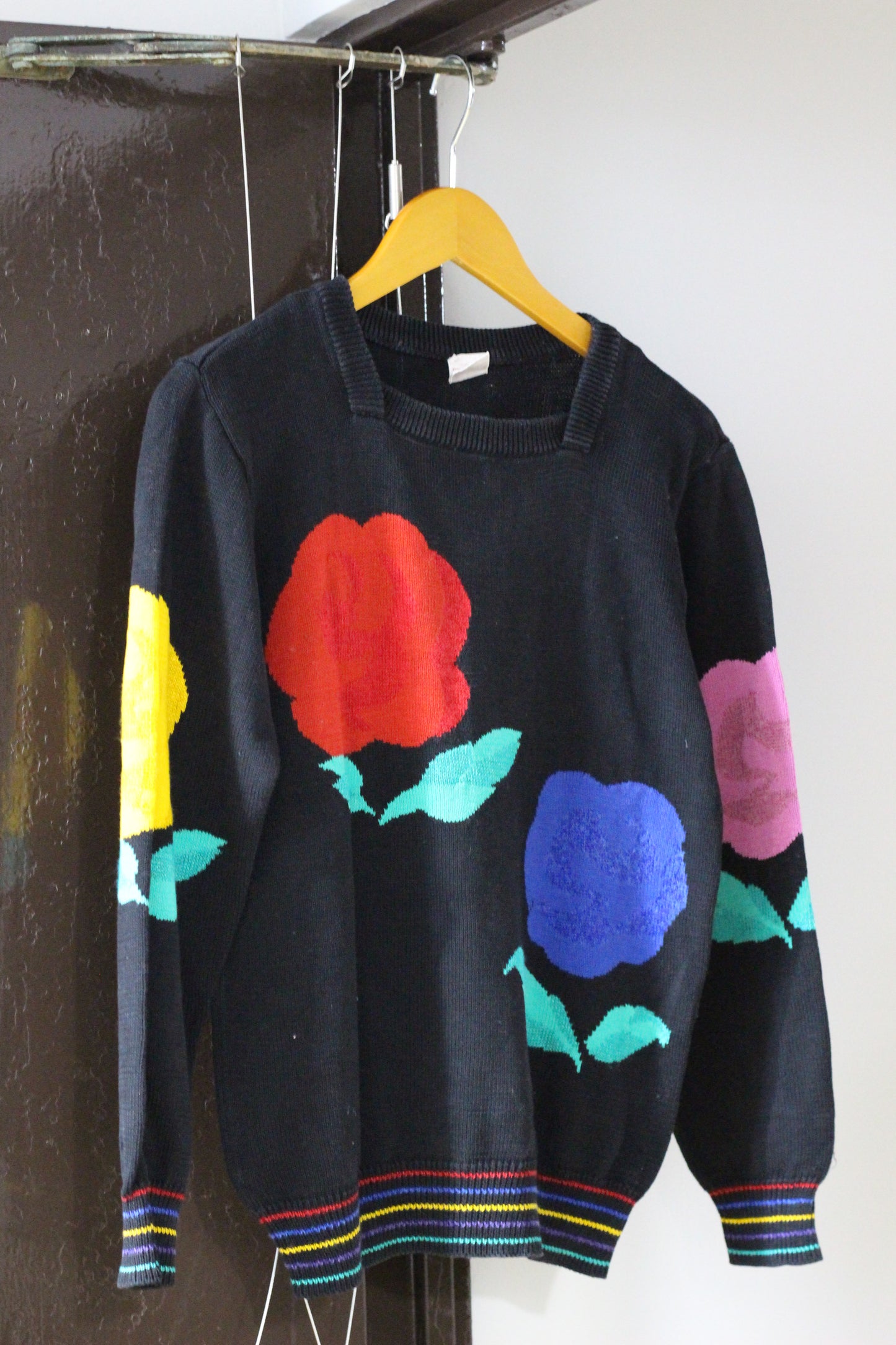 Vintage Flower Design Knit x3点