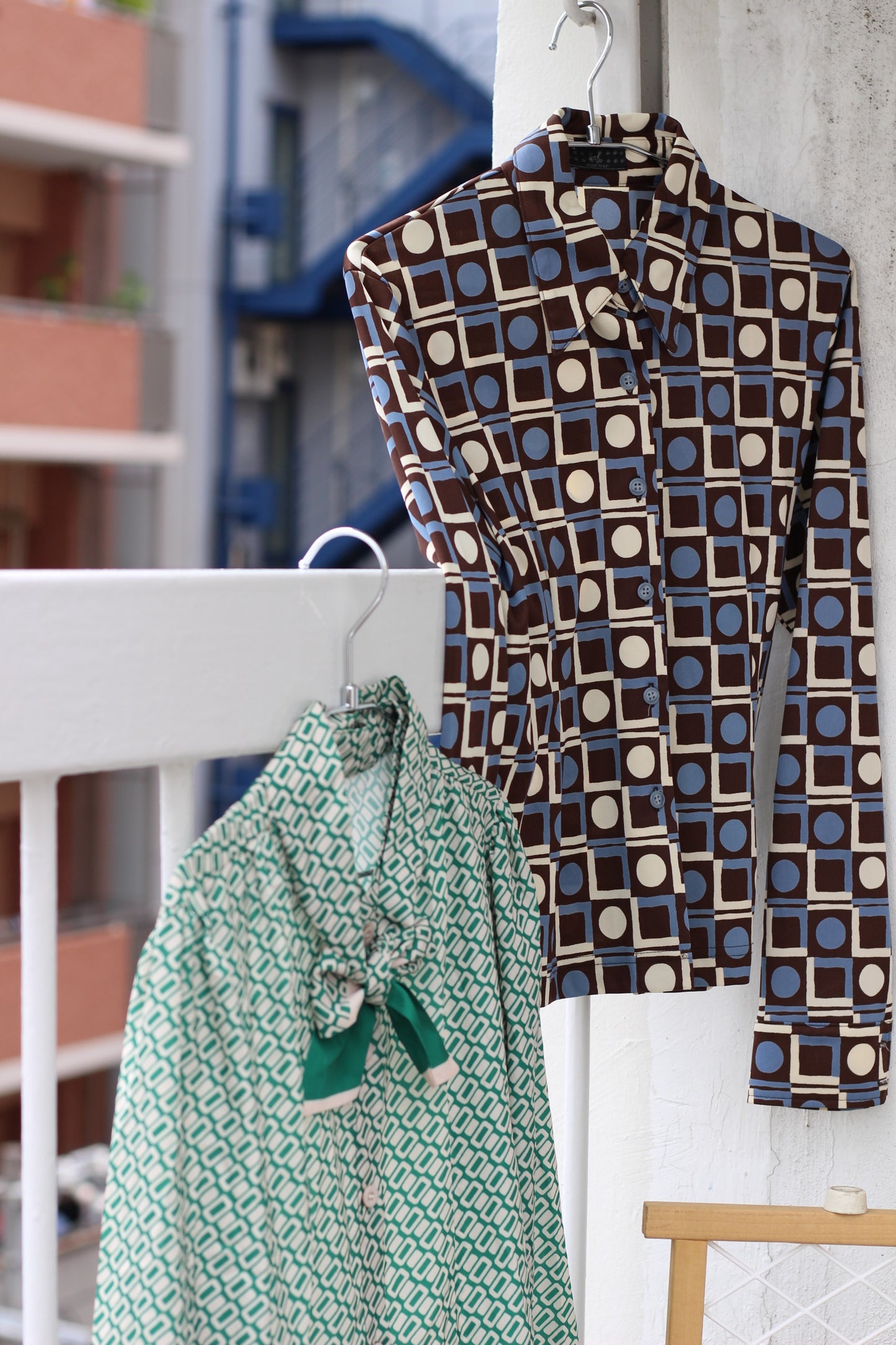 Vintage Retro Design Long Sleeve Blouse x10点