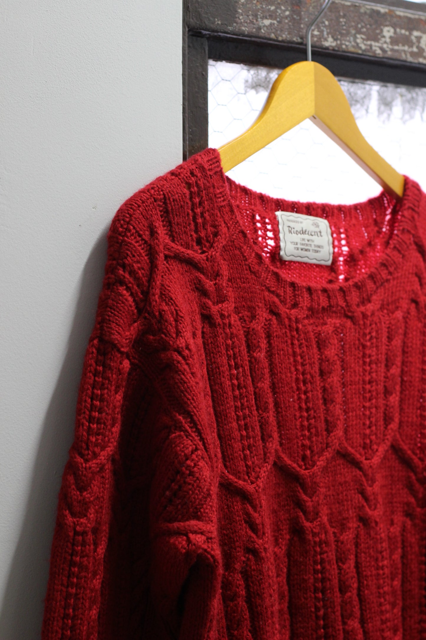 Vintage Red Knit & Cardigan x2点