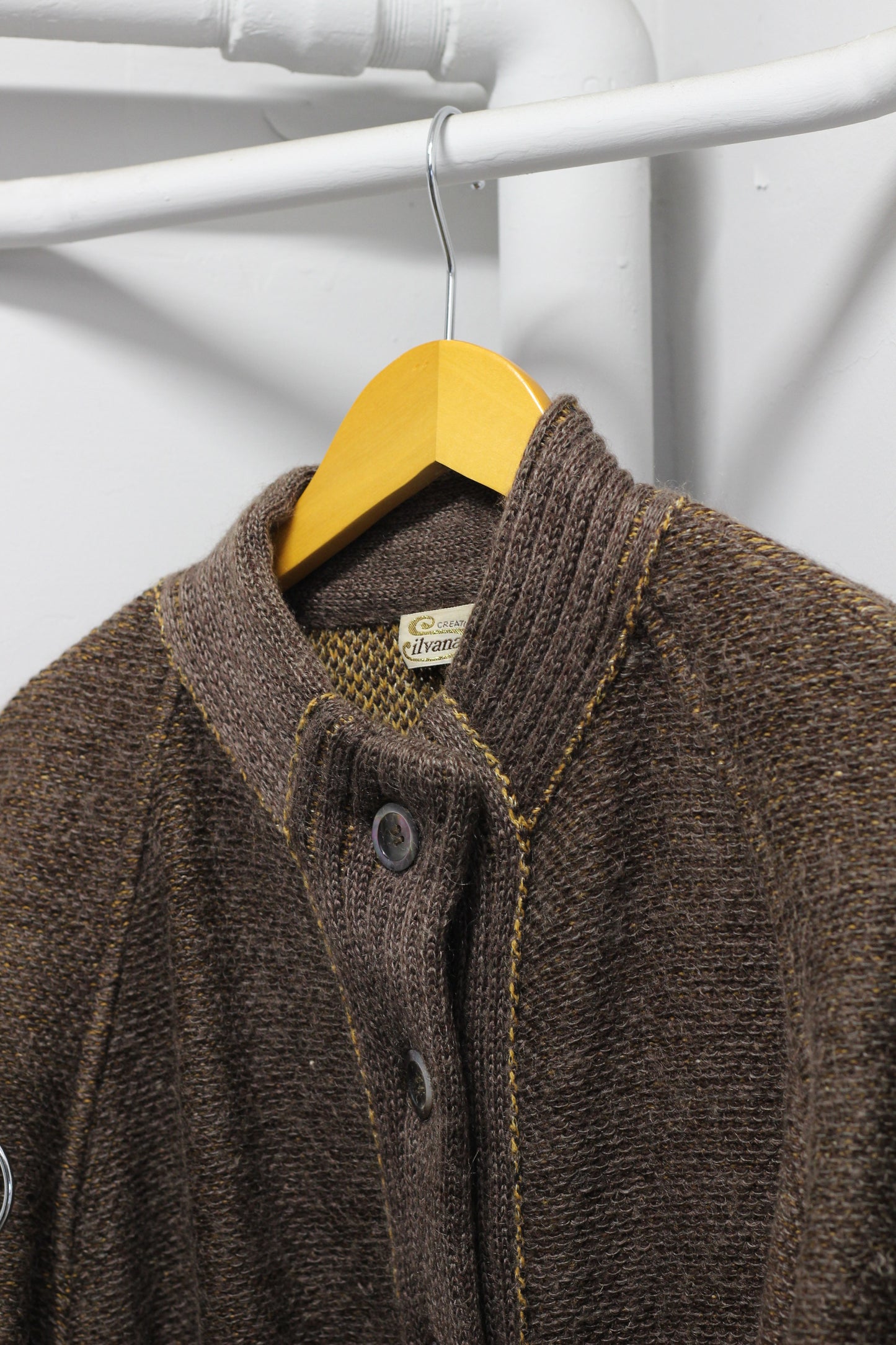Vintage Brown Knit & Cardigan x2点