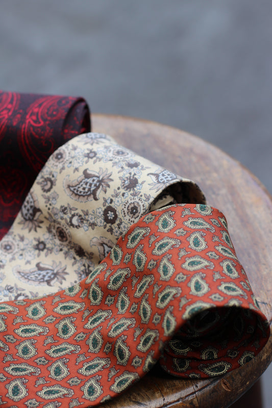 Vintage Paisley Tie x4点