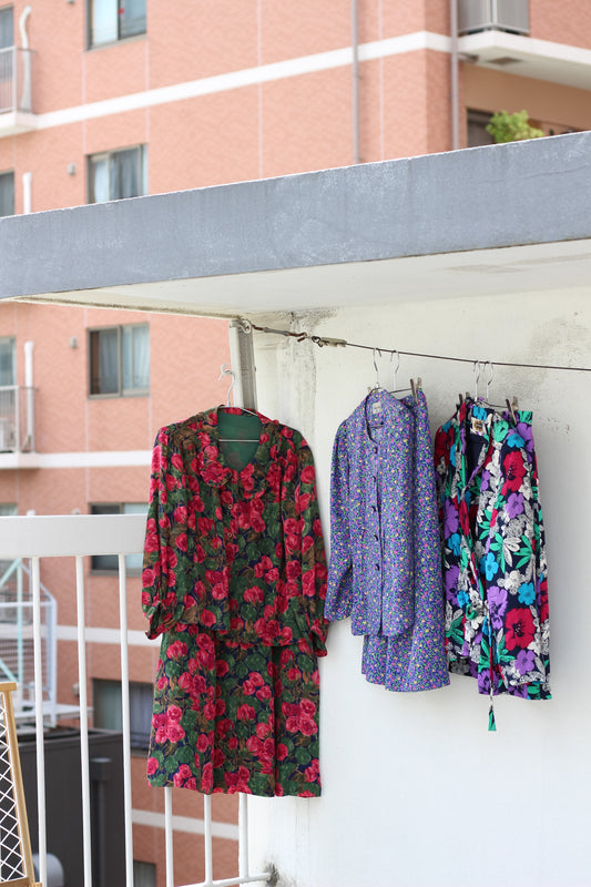 Vintage Flower Long Sleeve Set up x3点