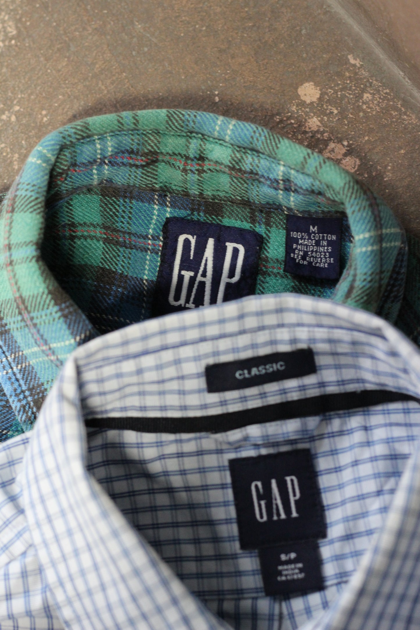 Old Gap Check Long Sleeve Shirt x2点